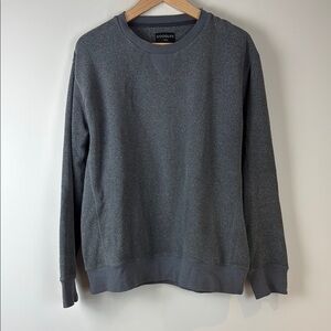 Goodlife Gray Crewneck Fleece Sweater Soft Knit Pullover Size Large